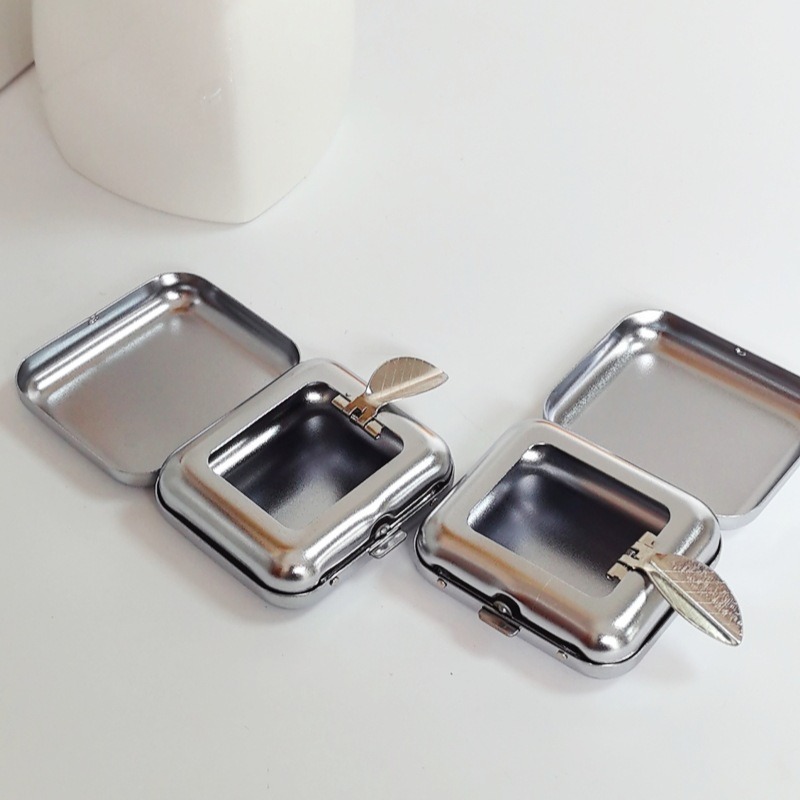 迷你輕奢便攜式口袋菸灰缸 日系ins金屬菸灰缸 戶外隨身菸灰缸 車用便攜式煙灰缸 迷你隨身攜帶煙灰盒 菸灰缸 煙灰缸-細節圖3