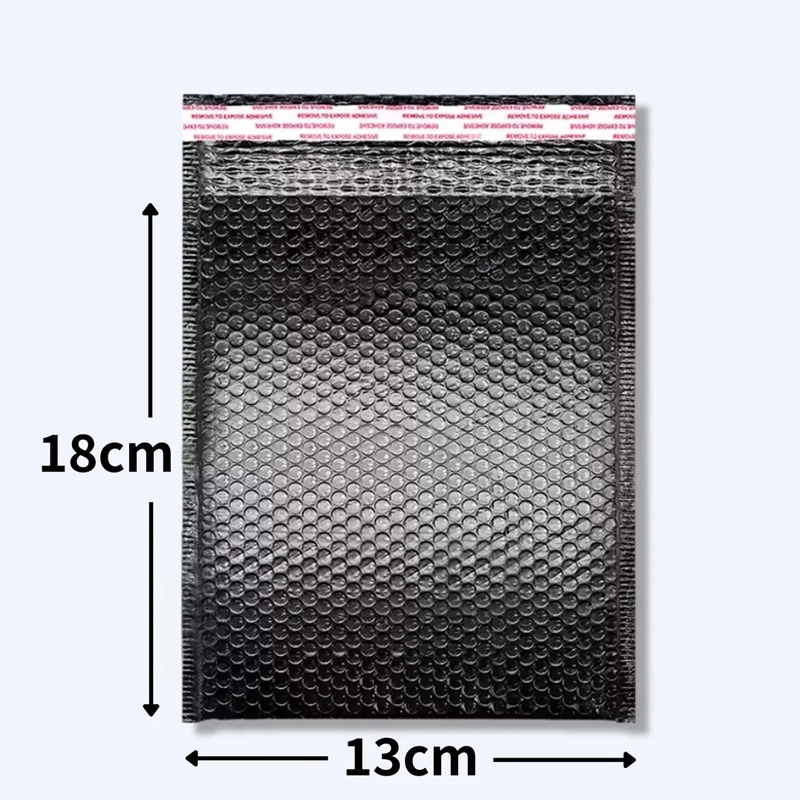 快遞袋13+4cm黑色氣泡袋 氣泡信封袋 防撞 包裹袋 包裝袋 網拍包裝 泡泡破壞袋 包材 超商寄件 防震 出貨袋-細節圖2