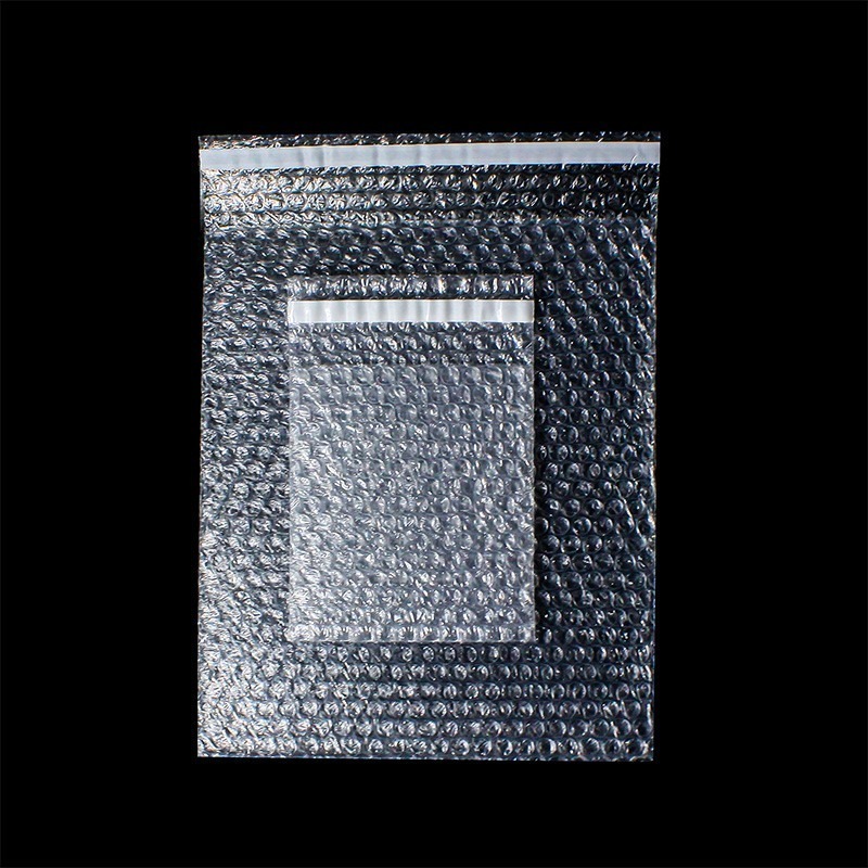 雙層汽泡袋 現貨 帶封口氣泡袋 强粘透明自黏袋 防震 防水 防摔 防潮 打包寄件泡沫袋 快遞物流出貨袋 透明泡泡袋-細節圖2