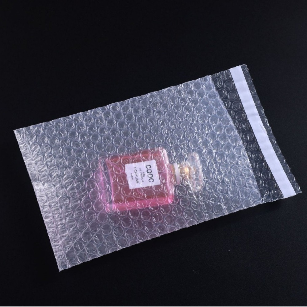 雙層汽泡袋 現貨 帶封口氣泡袋 强粘透明自黏袋 防震 防水 防摔 防潮 打包寄件泡沫袋 快遞物流出貨袋 透明泡泡袋-細節圖3