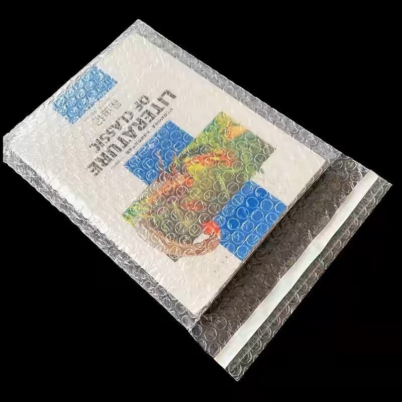 雙層汽泡袋 現貨 帶封口氣泡袋 强粘透明自黏袋 防震 防水 防摔 防潮 打包寄件泡沫袋 快遞物流出貨袋 透明泡泡袋-細節圖6