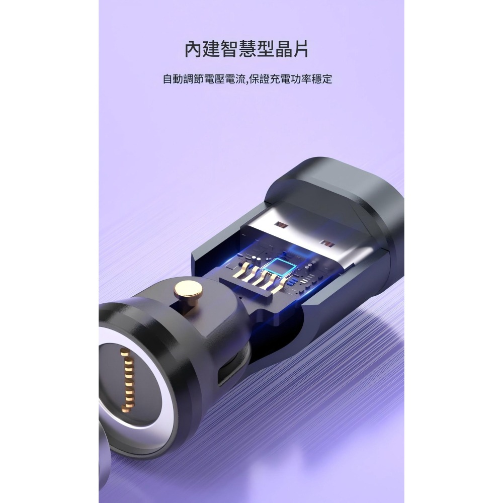 240w 540°旋轉Type-c to 三合一磁吸快充線轉換頭 (無電綫 是轉換頭）充電線轉換頭 安卓 蘋果-細節圖9