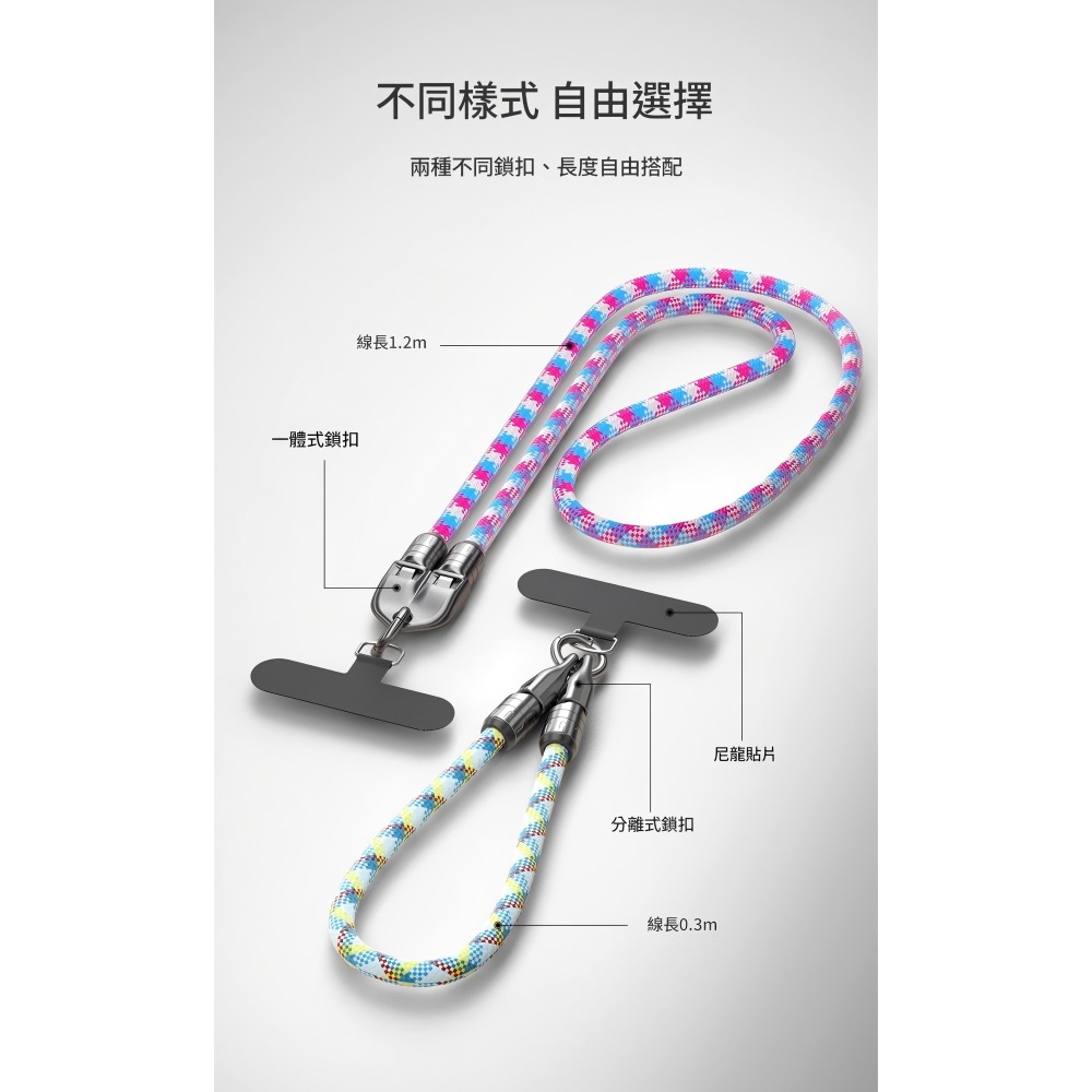 240W手機尼龍掛繩充電線 雙Type-c超級快充線 PD快充線 鑰匙扣掛繩30cm 背帶款兩用快充充電綫120cm-細節圖8