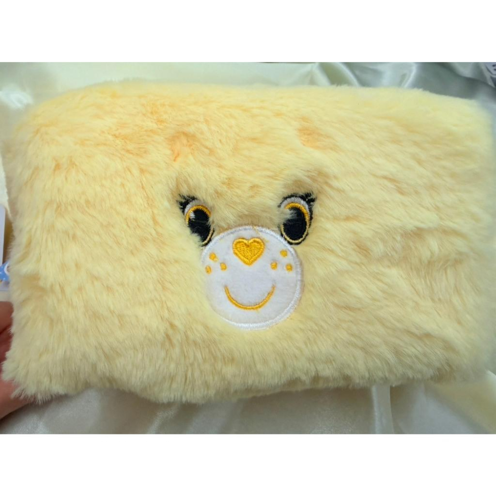 #泰國代購 Care Bears 彩虹熊 化妝包 鉛筆袋 收納包 毛絨包 絨毛包包 正版商品 擁有雷射商標-細節圖4
