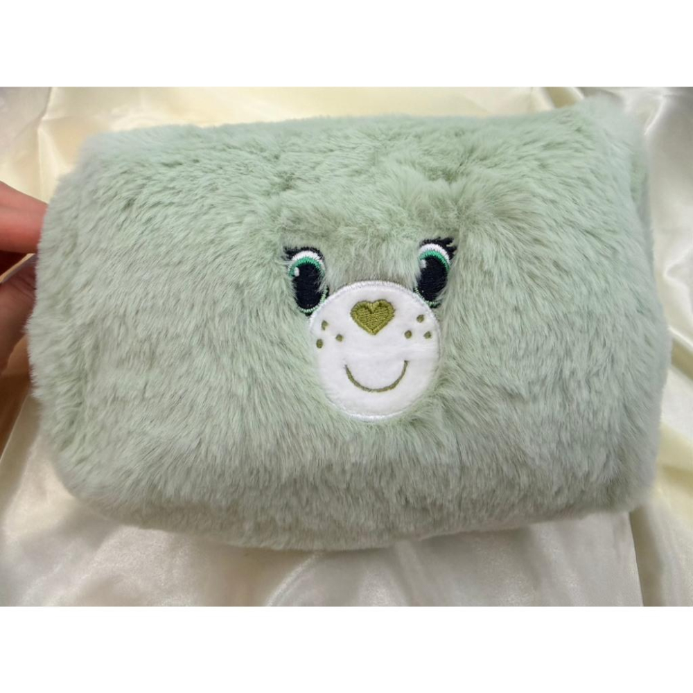 #泰國代購 Care Bears 彩虹熊 化妝包 鉛筆袋 收納包 毛絨包 絨毛包包 正版商品 擁有雷射商標-細節圖5