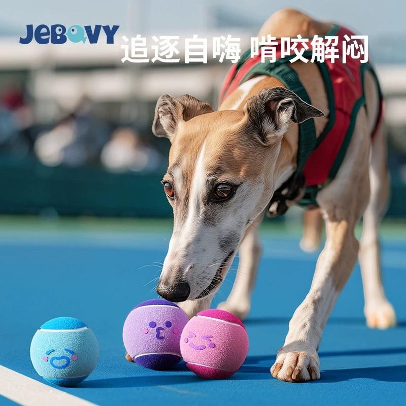 <1313選物> 寵物玩具狗狗玩具 表情系列寵物網球 彈力網球玩具發聲玩具寵物球小狗訓練寵物用品-細節圖3