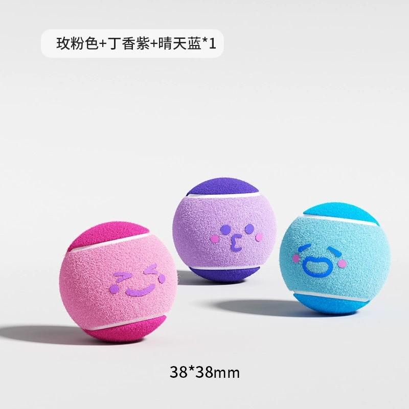 <1313選物> 寵物玩具狗狗玩具 表情系列寵物網球 彈力網球玩具發聲玩具寵物球小狗訓練寵物用品-細節圖6