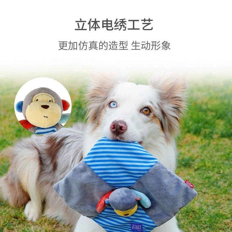 <1313選物>Gigwi貴為 Q趣響紙手帕玩偶+方巾造型玩具 狗狗玩具 中小型犬毛絨發聲狗狗玩具解悶磨牙耐咬玩具-細節圖4