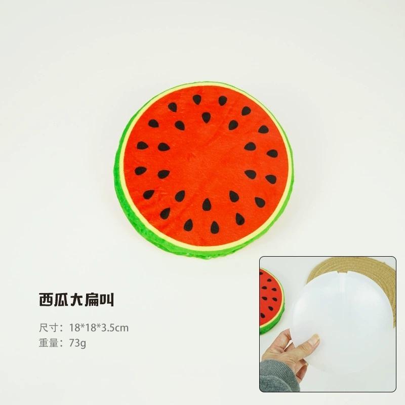 <1313選物>毛绒發聲水果大西瓜BB叫 寵物玩具 小狗玩具 寵物用品 寵物飛盤-細節圖5