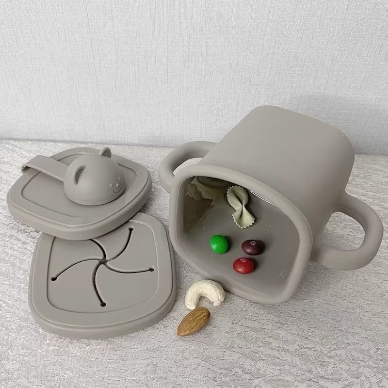 韓國🇰🇷Bluemama Modui小熊兒童吸嘴直飲杯零食杯-細節圖2