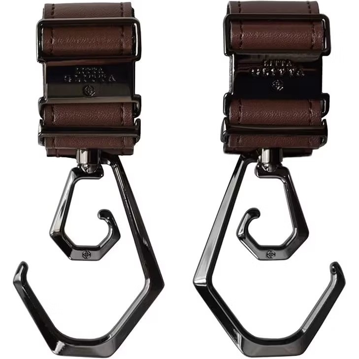 深咖皮革-黑色金屬鉤