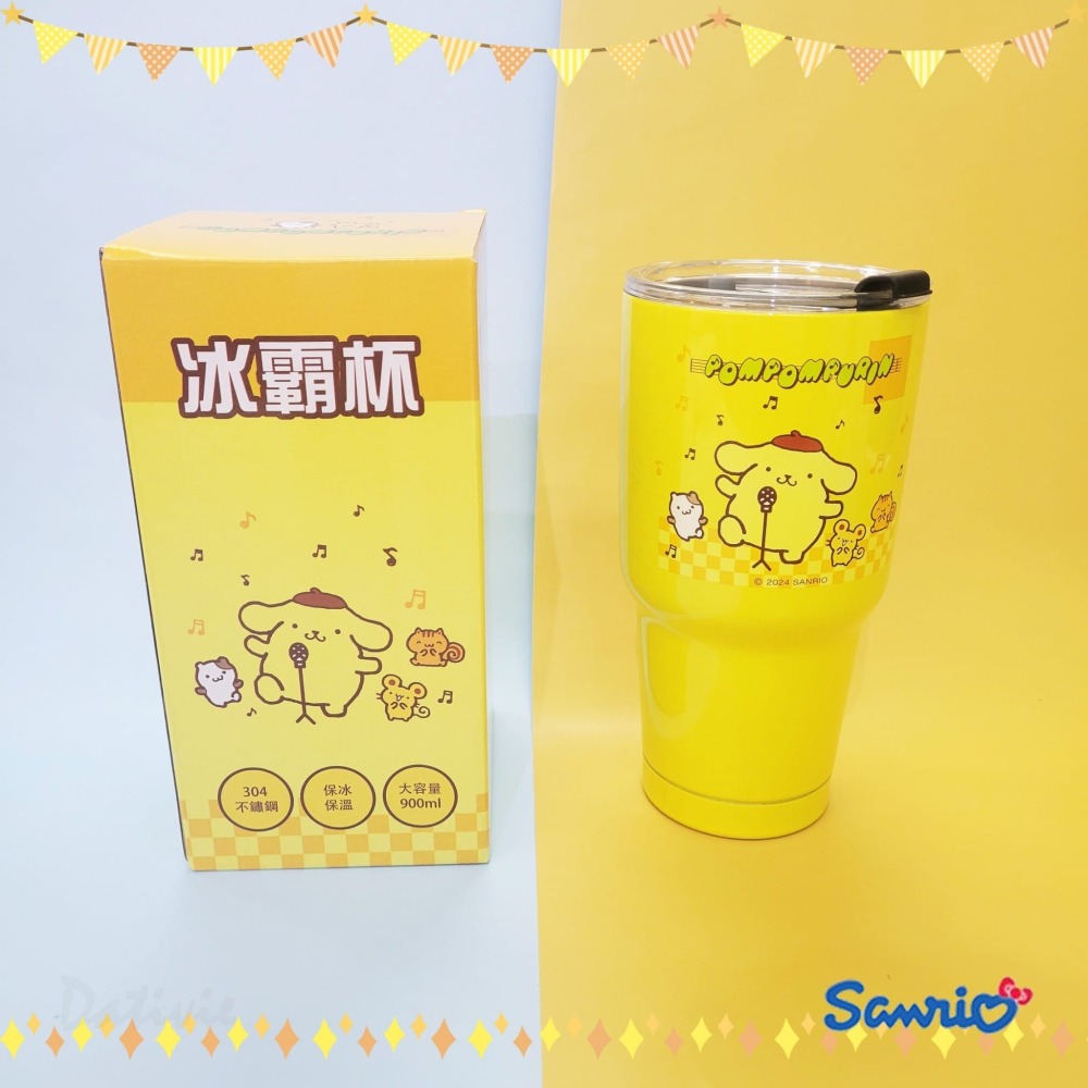 三麗鷗 大耳狗  布丁狗 冰霸杯 900ml 不銹鋼 保溫杯 酷冰杯  冰壩杯-細節圖3