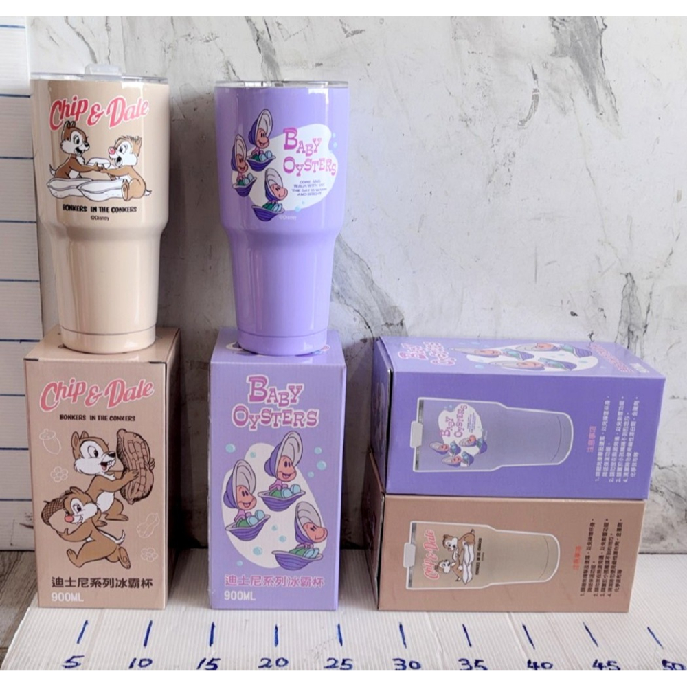 奇奇蒂蒂冰霸杯 牡蠣寶寶冰霸杯 正版迪士尼 900ml 奇奇蒂蒂 牡蠣寶寶 冰壩杯 迪士尼冰霸杯 保溫瓶 保冰杯-細節圖2