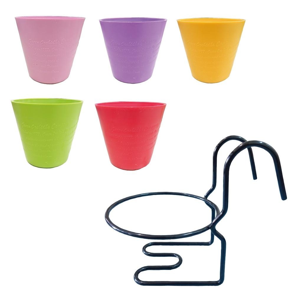 【小美紀】3吋圓盆、花架、3吋水盤(園藝資材)花架 盆裁 3寸花盆  3寸圓盆 園藝掛架 多肉盆 園藝 小美紀掛架 掛架-細節圖2