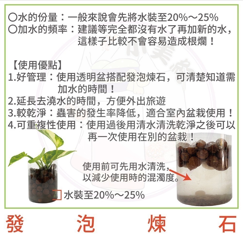 【小美紀】發泡煉石 (園藝資材)水耕 土礫栽培 園藝造景 多肉植物 花盆 漁菜共生 水耕植物專用 介質 土壤 盆栽 肥料-細節圖3