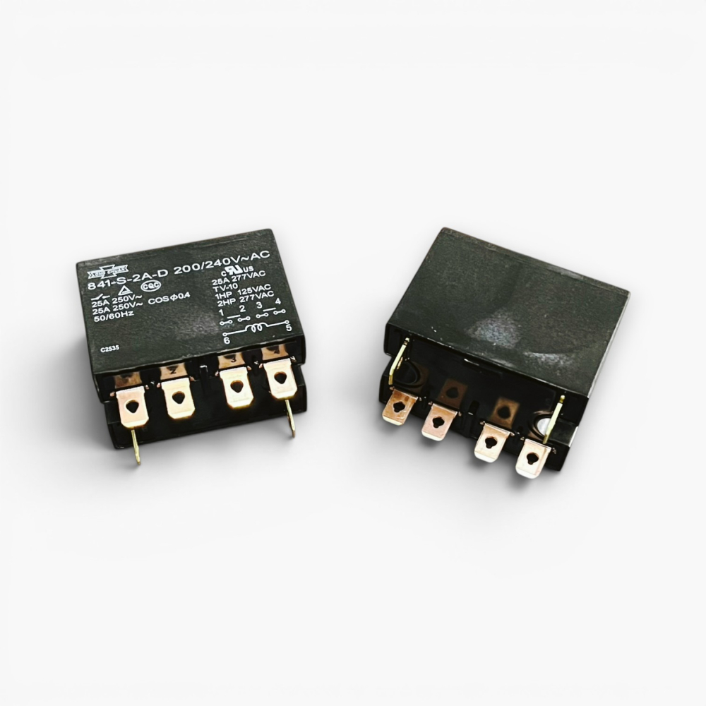 『正典UCHI電子』松川 841-S-2A-D 24V 110V 220V 25A 6腳繼電器 冷氣 空調繼電器-細節圖2