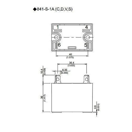 『正典UCHI電子』松川 841-S-1A-D 12V 110V 220V 30A 4腳繼電器 冷氣 空調繼電器-細節圖4