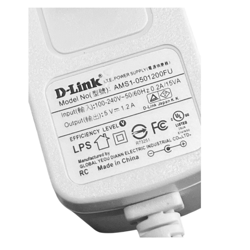 『正典UCHI電子』D-Link 原廠 5V 1.2A 電源適配器 線長3米 直角彎頭5.5x2.1mm-細節圖2