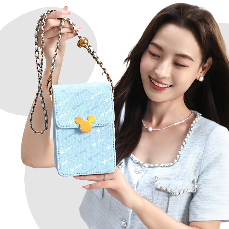 Disney迪士尼清新藍調·米奇金鍊精品手機包-細節圖9