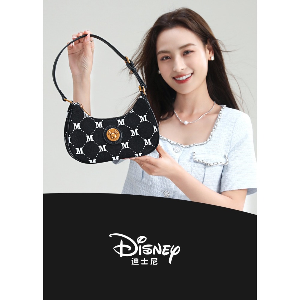 Disney迪士尼 米奇 M 字母經典格紋包-細節圖2