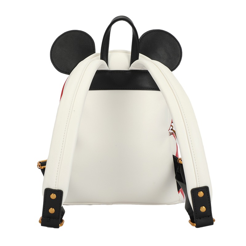 Disney迪士尼 米奇耳朵菱格紋後背包-細節圖4