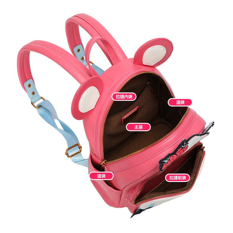 Disney迪士尼 草莓熊雙肩包-細節圖2