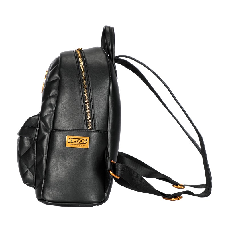 Disney迪士尼 米奇經典菱格皮革背包-細節圖2