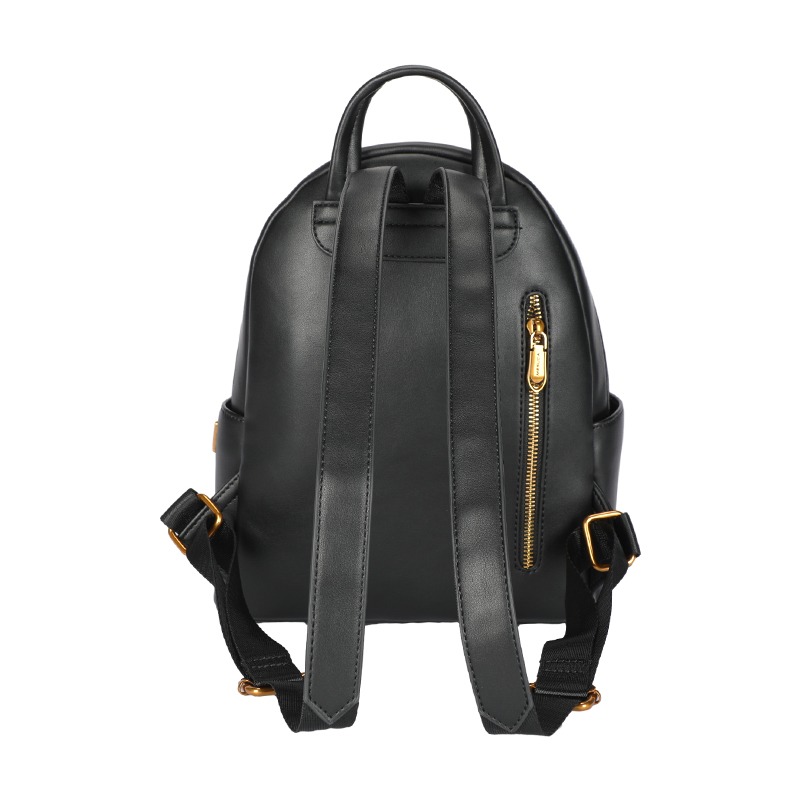 Disney迪士尼 米奇經典菱格皮革背包-細節圖3