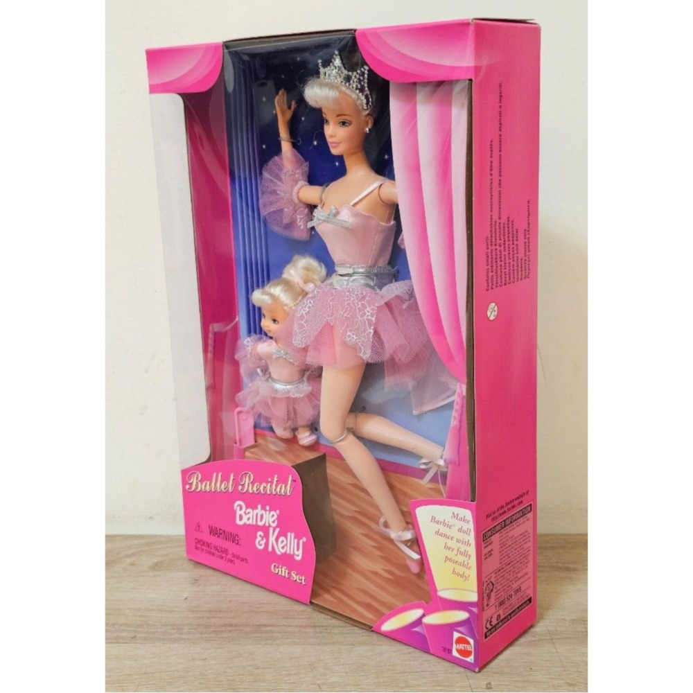 Barbie 芭比 美泰 1997 芭比與凱莉芭蕾舞演出禮盒套裝-細節圖2