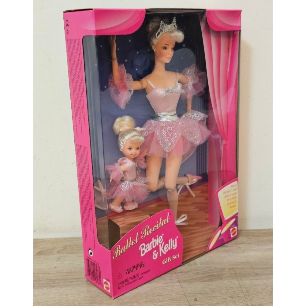 Barbie 芭比 美泰 1997 芭比與凱莉芭蕾舞演出禮盒套裝-細節圖4