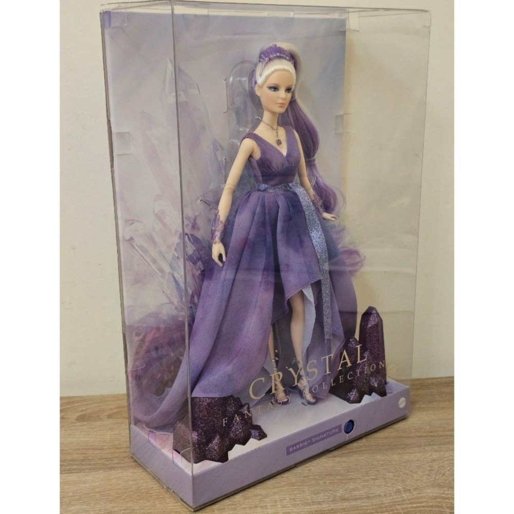 Barbie 芭比 美泰  2021 芭比水晶幻想系列紫水晶石項鍊-細節圖2