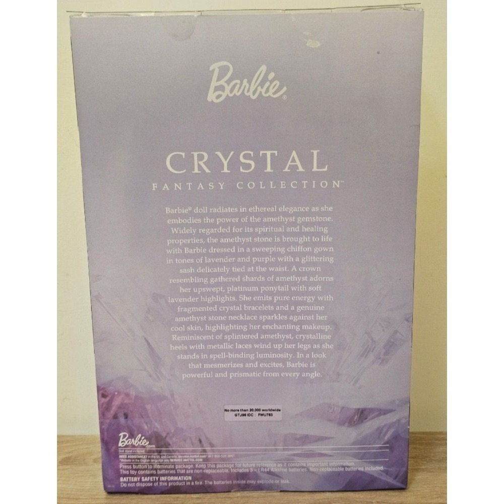 Barbie 芭比 美泰  2021 芭比水晶幻想系列紫水晶石項鍊-細節圖4