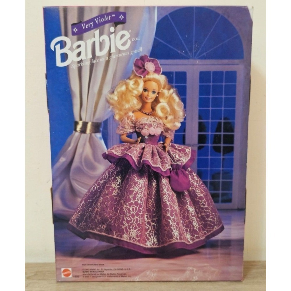 Barbie 芭比 美泰 1993 限量版極紫羅蘭娃娃-細節圖2