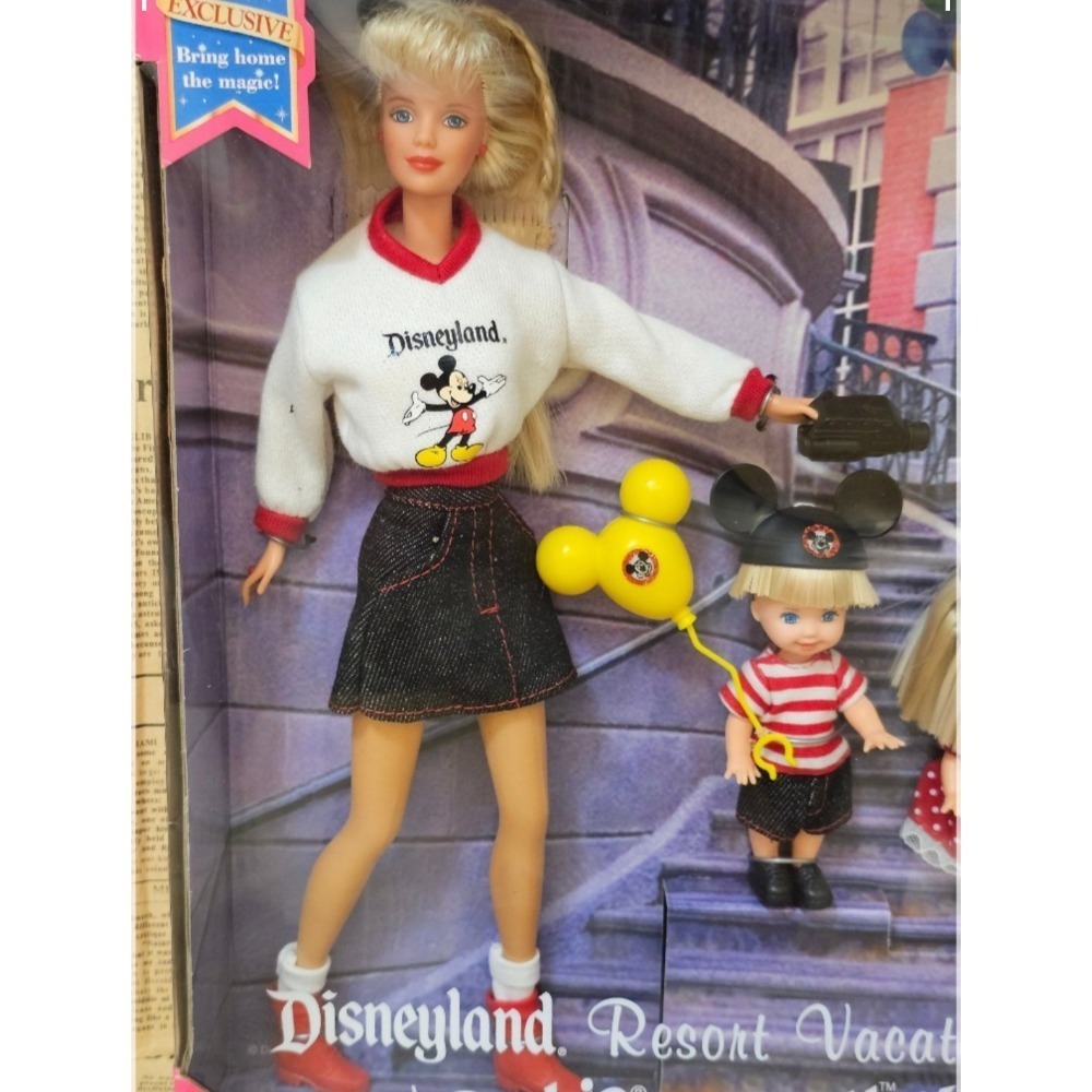 Barbie 芭比 美泰 1998 華特迪士尼世界度假芭比、湯米、凱莉、肯禮盒套裝-細節圖2