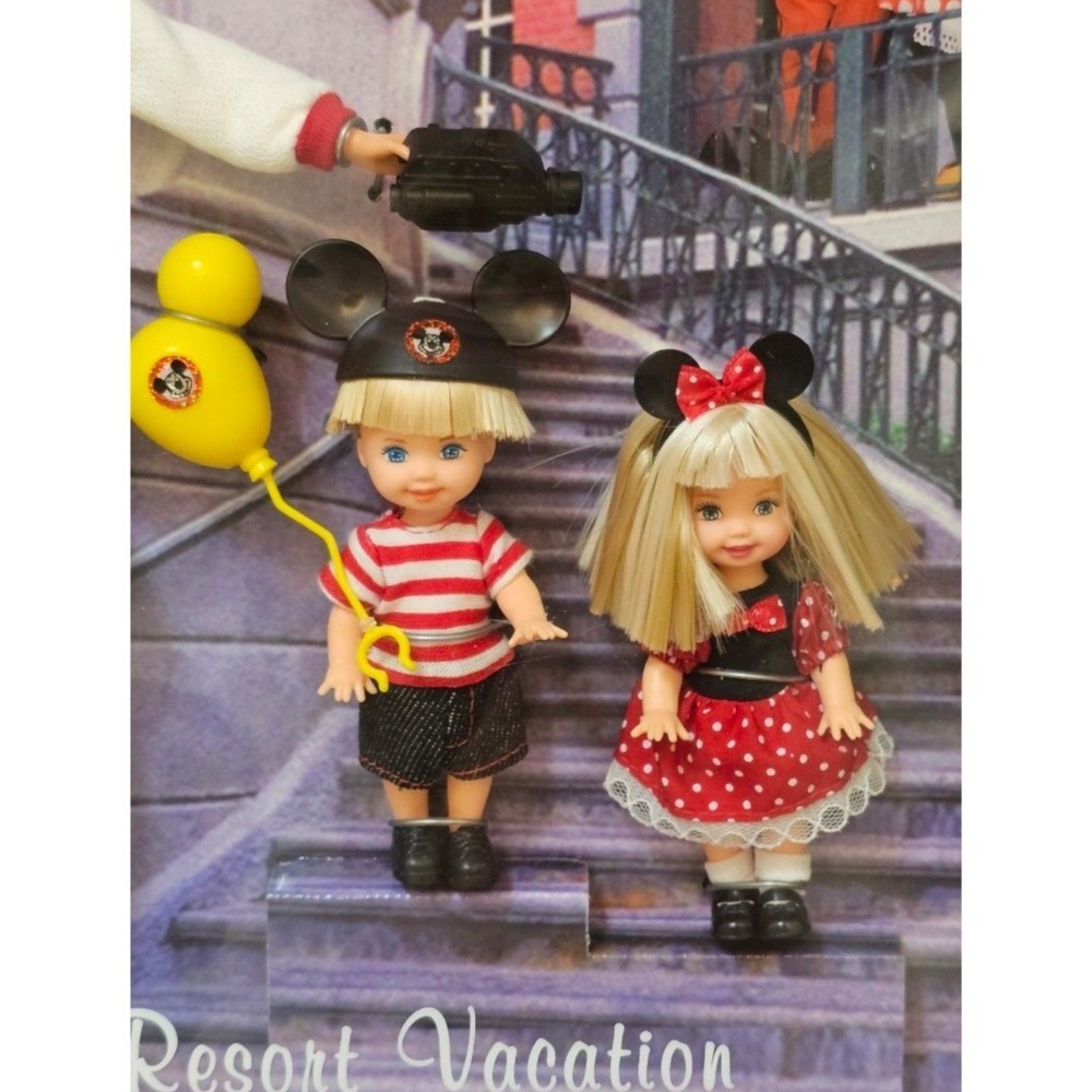 Barbie 芭比 美泰 1998 華特迪士尼世界度假芭比、湯米、凱莉、肯禮盒套裝-細節圖4