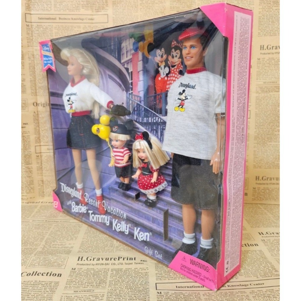Barbie 芭比 美泰 1998 華特迪士尼世界度假芭比、湯米、凱莉、肯禮盒套裝-細節圖9