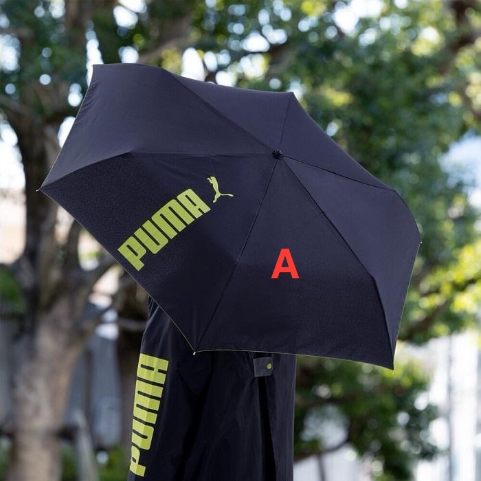 日本限定 PUMA 輕量 摺疊傘 雨傘 手動傘 陽傘 折疊傘-規格圖4
