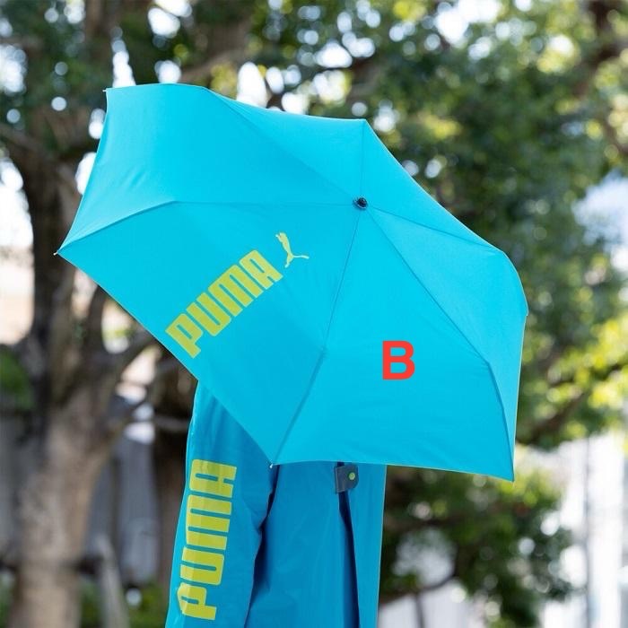 日本限定 PUMA 輕量 摺疊傘 雨傘 手動傘 陽傘 折疊傘-規格圖4