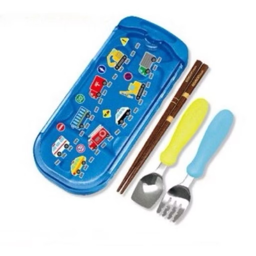 日本 EDISON 3合1餐具組 Disney水晶米 奇叉匙組 環保餐具 兒童便攜餐具組 兒童學習餐具組-規格圖5