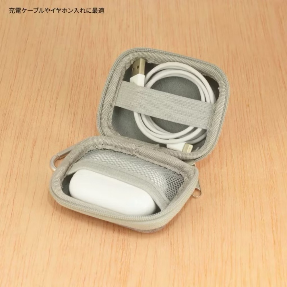 Moomin 嚕嚕米 硬殼收納盒/耳機收納/小物 airpods 耳機 充電線-細節圖4