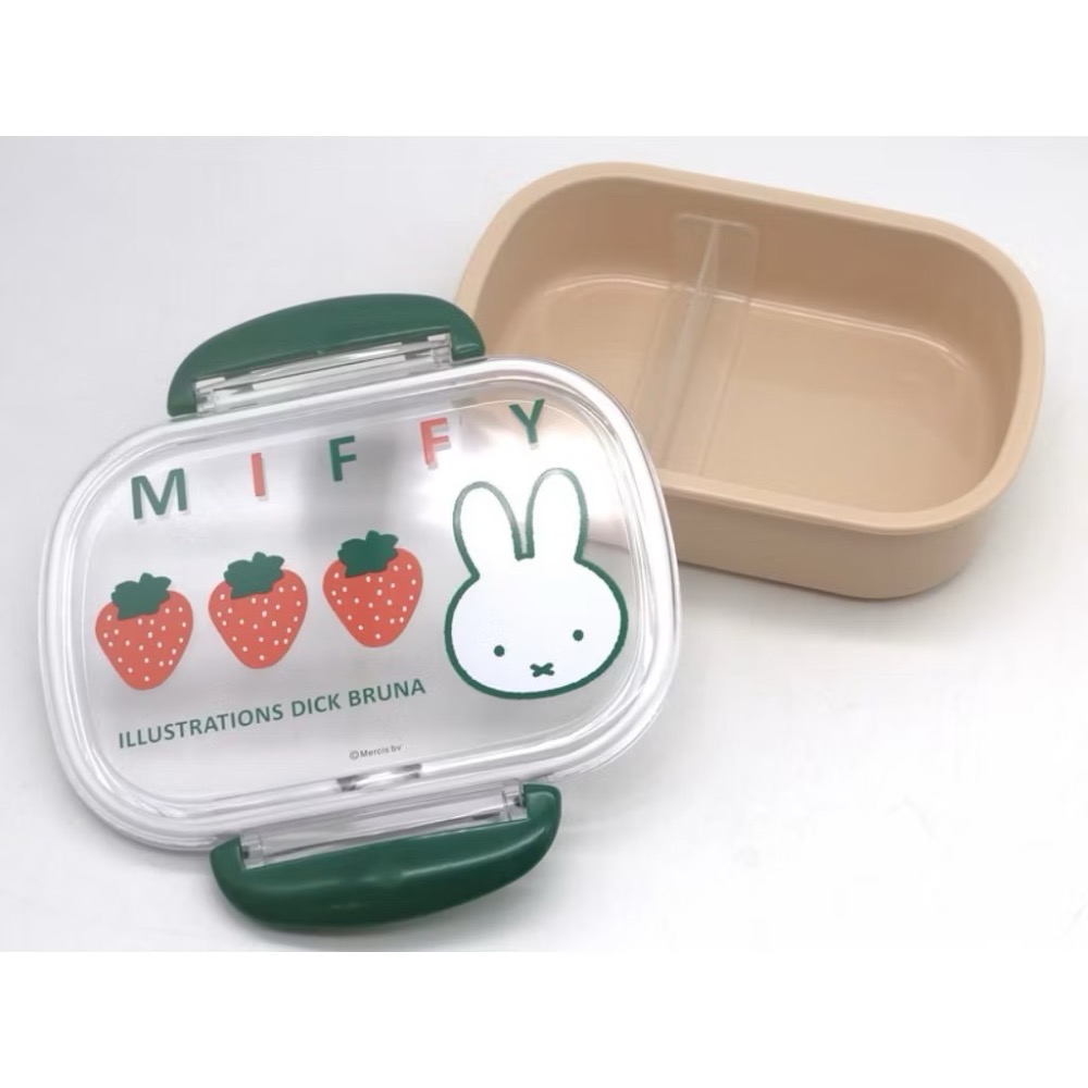 新品 Miffy 米飛兔 米菲兔 便當盒 保鮮盒點心盒 野餐盒 水果盒 收納盒 餐盒-規格圖1