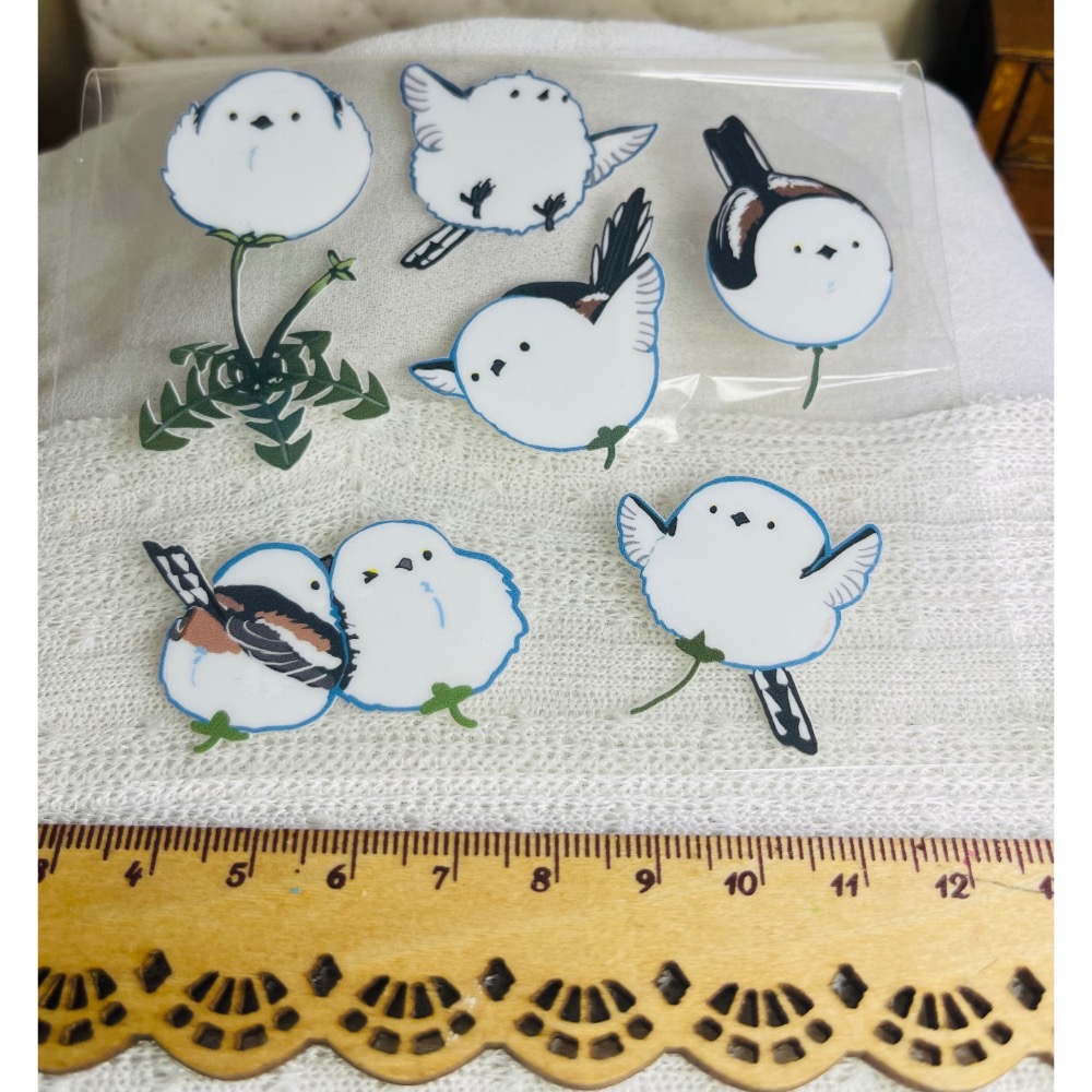 小鳥水晶貼紙 可愛 防水 麻雀 台灣藍鵲 金太陽-規格圖6