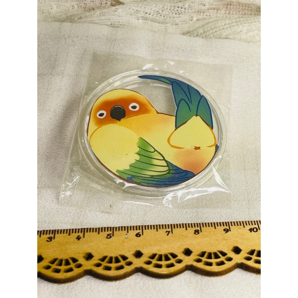 透明壓克力徽章 金太陽 小太陽 麻雀 長尾山雀 玄鳳鸚鵡-細節圖2