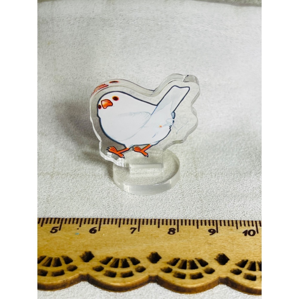 3cm小立牌小鳥立牌 麻雀 白頭翁 綠繡眼 鸚鵡-細節圖2