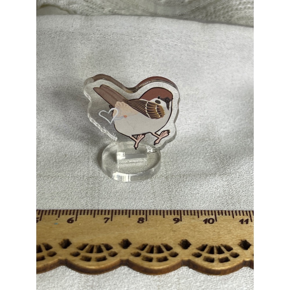 3cm小立牌小鳥立牌 麻雀 白頭翁 綠繡眼 鸚鵡-細節圖6