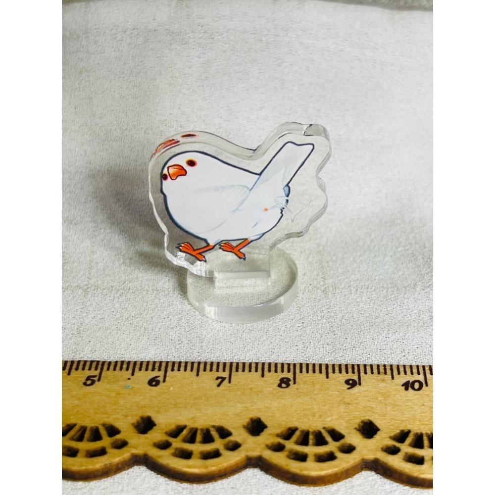 3cm小立牌小鳥立牌 麻雀 白頭翁 綠繡眼 鸚鵡-細節圖2