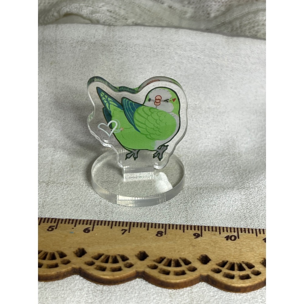3cm小立牌小鳥立牌 麻雀 白頭翁 綠繡眼 鸚鵡-細節圖4