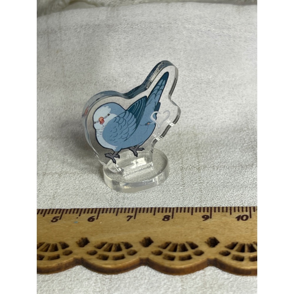 3cm小立牌小鳥立牌 麻雀 白頭翁 綠繡眼 鸚鵡-規格圖9