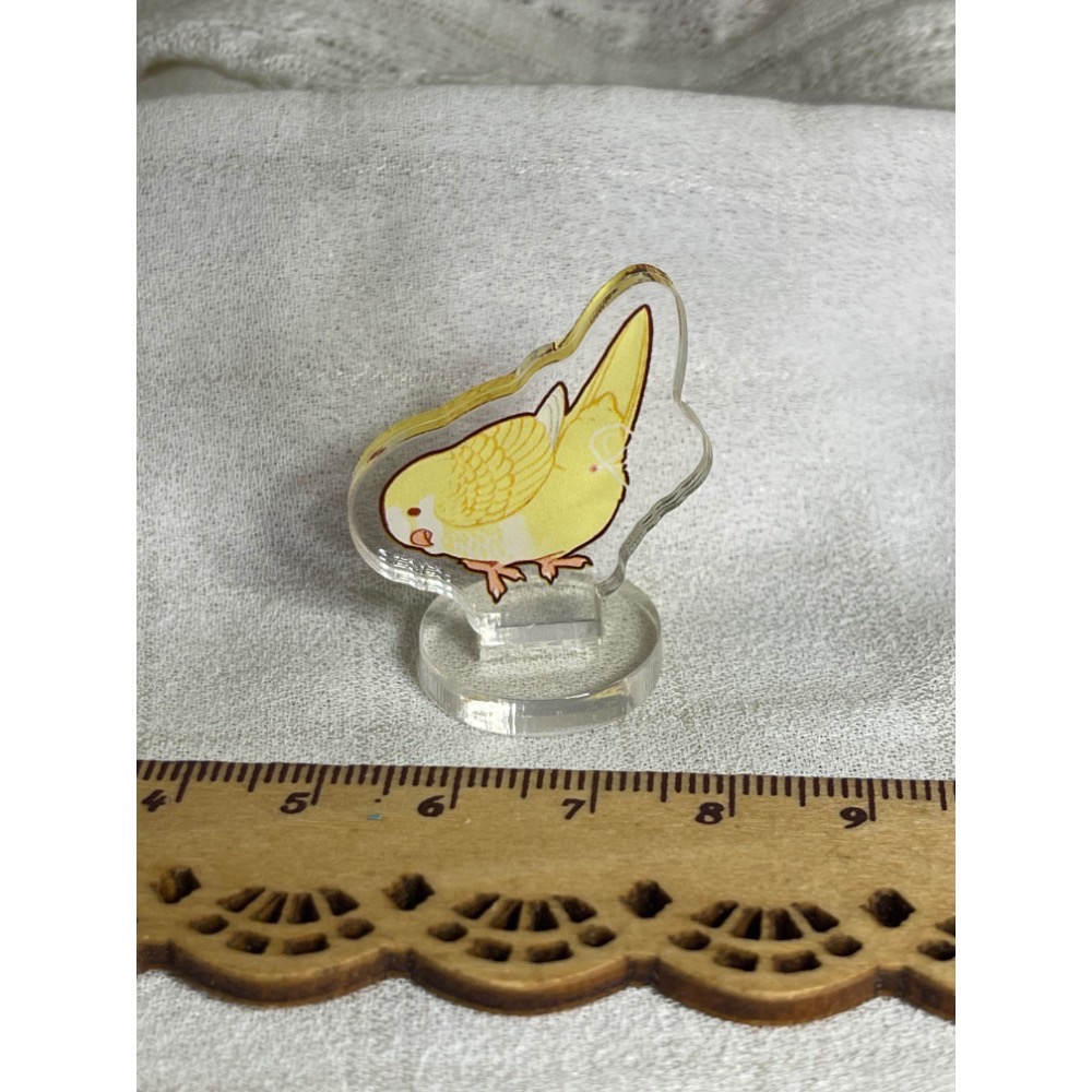 3cm小立牌小鳥立牌 麻雀 白頭翁 綠繡眼 鸚鵡-規格圖9