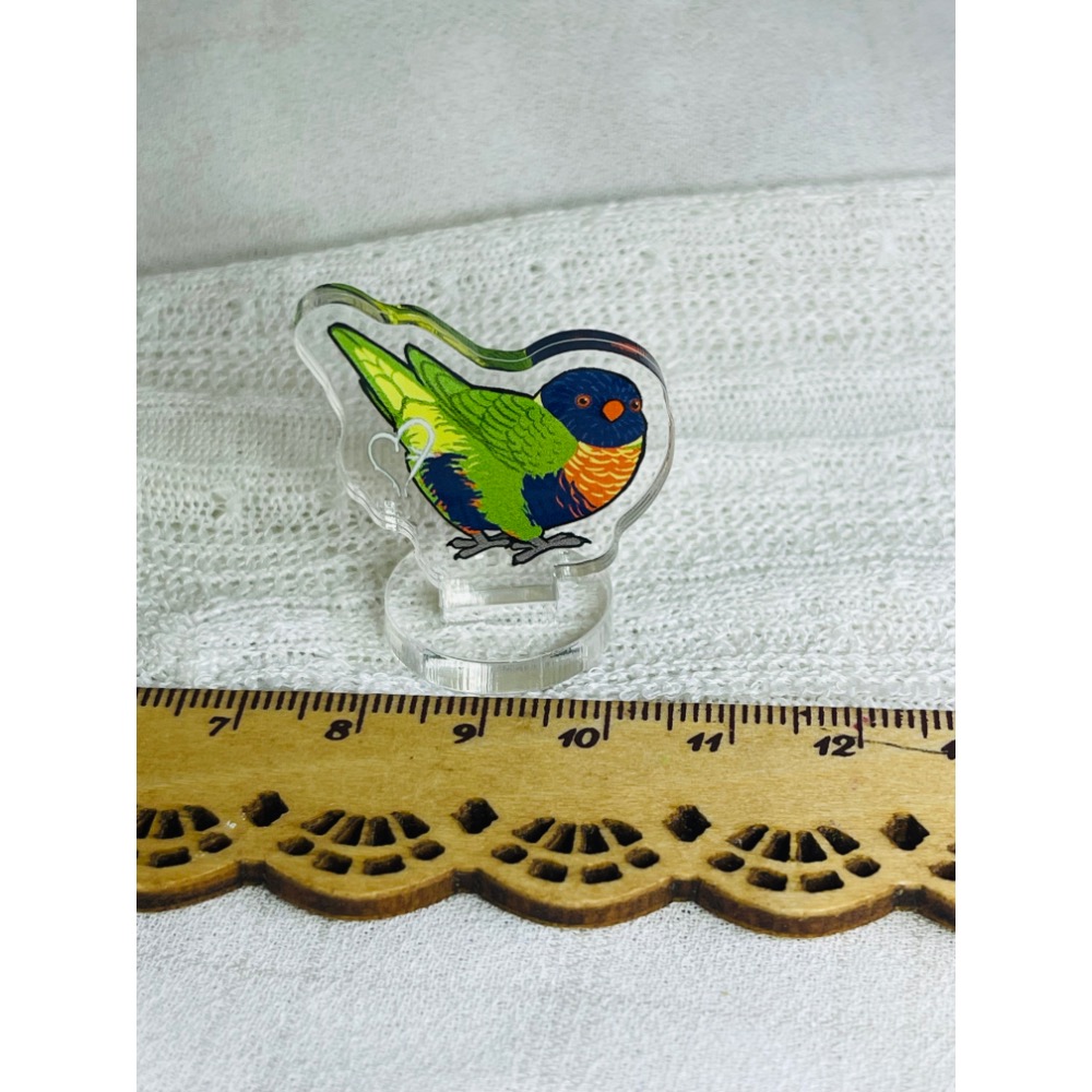 3cm小立牌小鳥立牌 麻雀 白頭翁 綠繡眼 鸚鵡-規格圖9